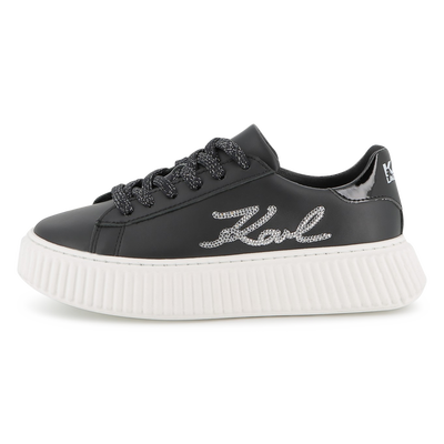 Lace-up low-top sneakers KARL LAGERFELD KIDS GIRL
