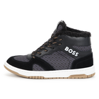 Lace-up trainers with leather BOSS 
                    BOY