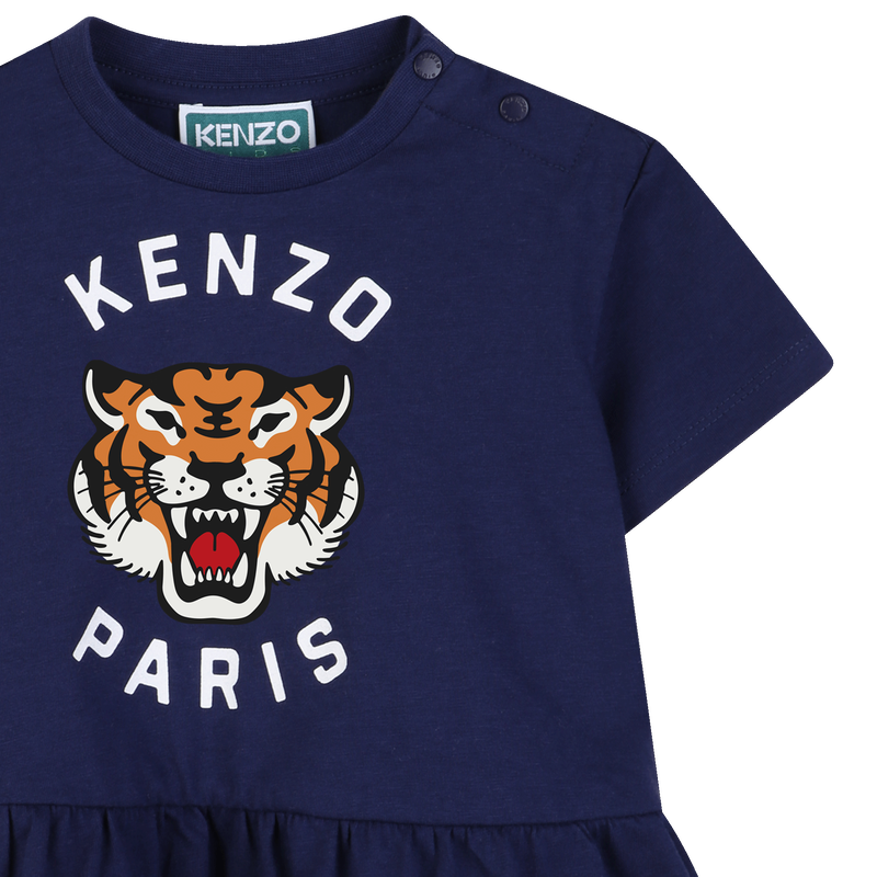 DRESS GATHERED AT THE WAIST KENZO KIDS 
                        GIRL
