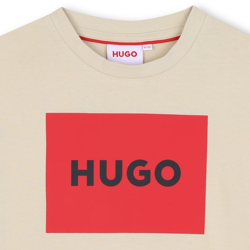 Short-sleeved cotton T-shirt HUGO 
                        BOY
