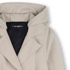 Lined trench coat KARL LAGERFELD KIDS 
                    GIRL