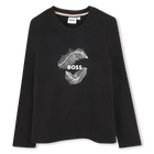 Cotton-rich T-shirt BOSS 
                    GIRL