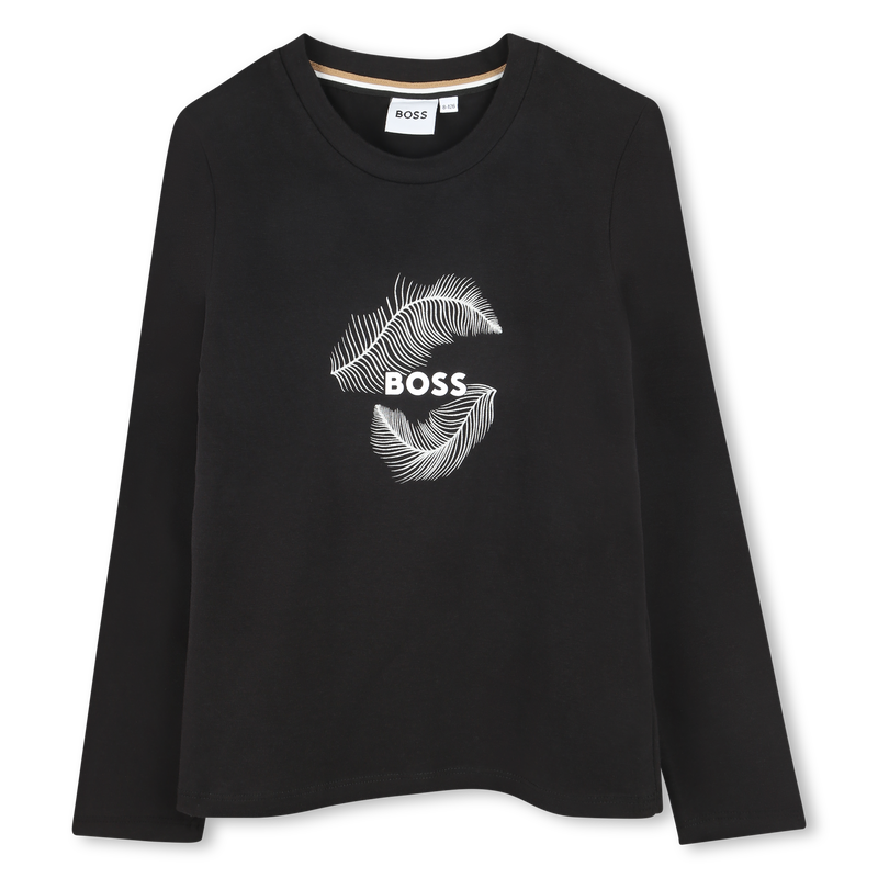 Cotton-rich T-shirt BOSS 
                        GIRL