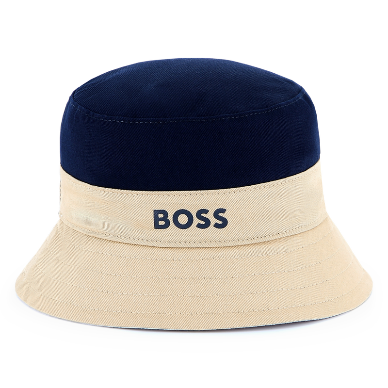 Reversible cotton bucket hat BOSS 
                        BOY