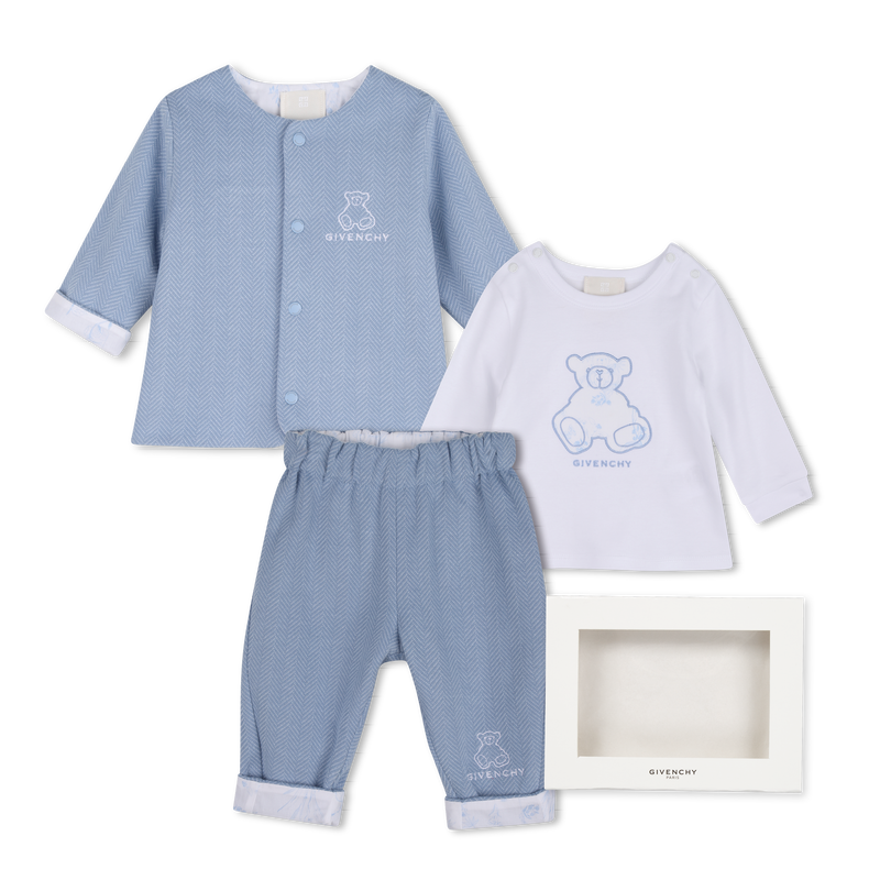 Pants, cardigan, and t-shirt set GIVENCHY 
                        BOY