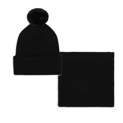 Hat and neck warmer set KARL LAGERFELD KIDS GIRL
