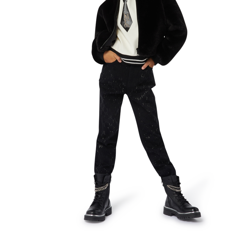 Metallic-waist leggings KARL LAGERFELD KIDS 
                        GIRL