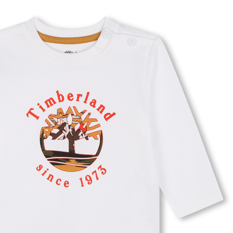 T-shirt with logo print TIMBERLAND 
                        BOY