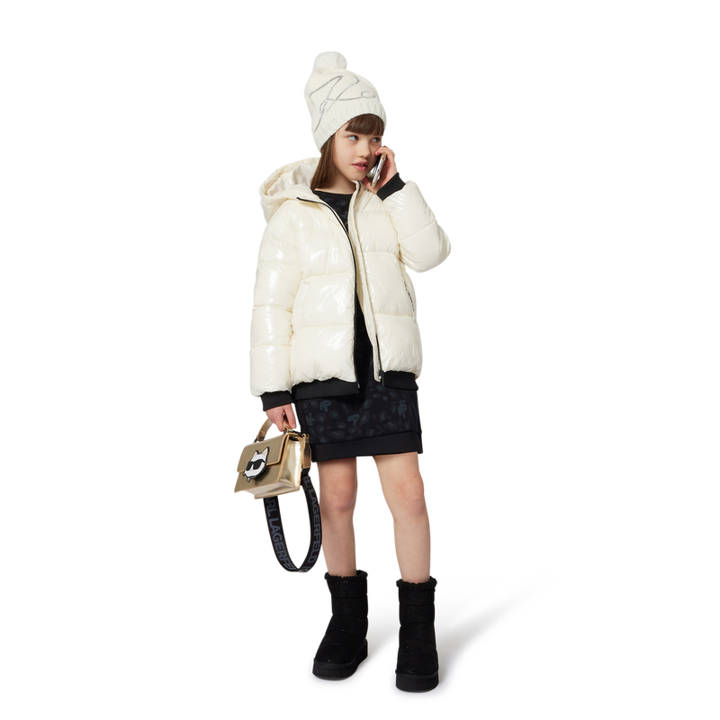 Sequined textile ankle boot KARL LAGERFELD KIDS 
                        GIRL