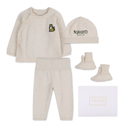 Sweater, pants, beanie, and socks set KENZO KIDS UNISEX