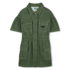 Cotton safari dress KENZO KIDS 
                    GIRL