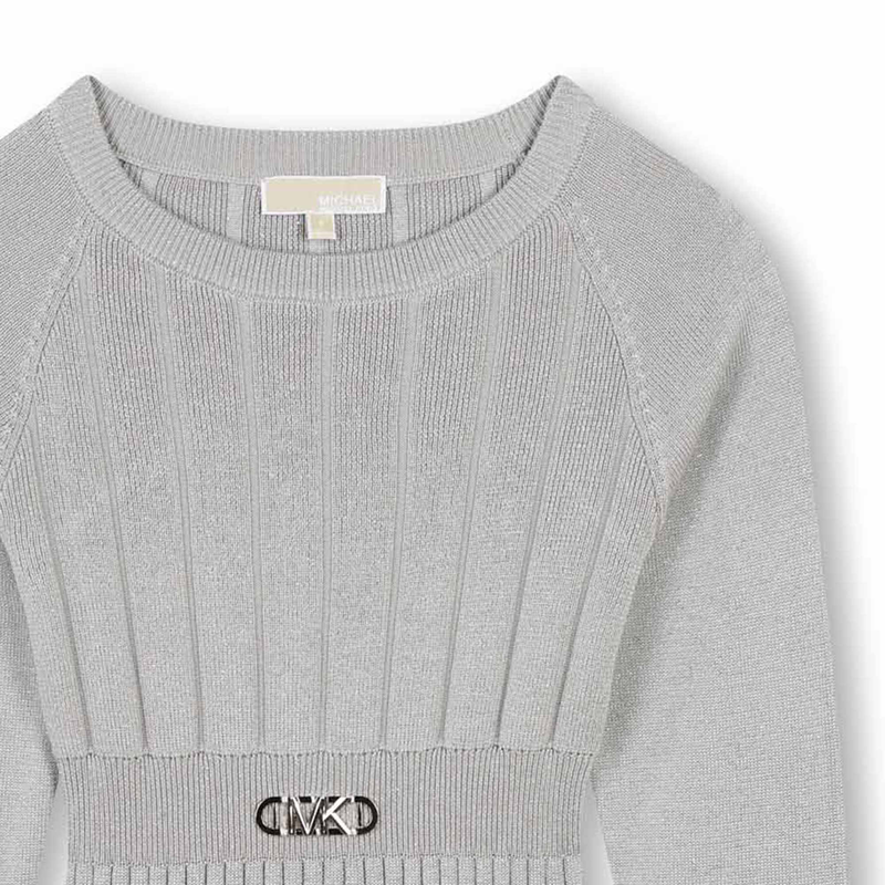 Long-sleeved knitted dress MICHAEL KORS 
                        GIRL