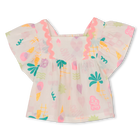 Ruffled short sleeve blouse BILLIEBLUSH 
                    GIRL