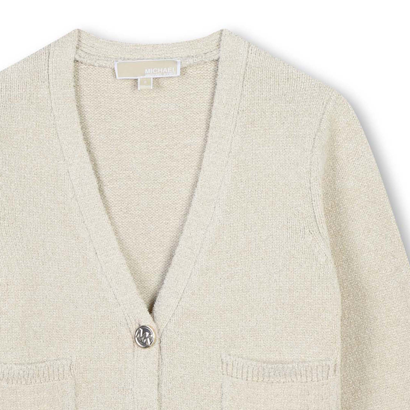 Button-up knitted cardigan MICHAEL KORS 
                        GIRL