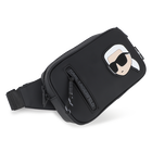 Fanny pack in rubber-effect coated textile KARL LAGERFELD KIDS 
                    BOY