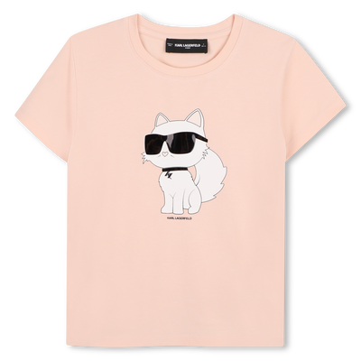 Short-sleeved t-shirt KARL LAGERFELD KIDS GIRL