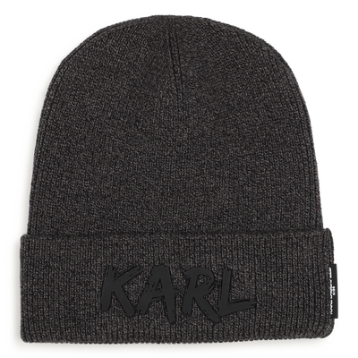 Knitted beanie KARL LAGERFELD KIDS BOY