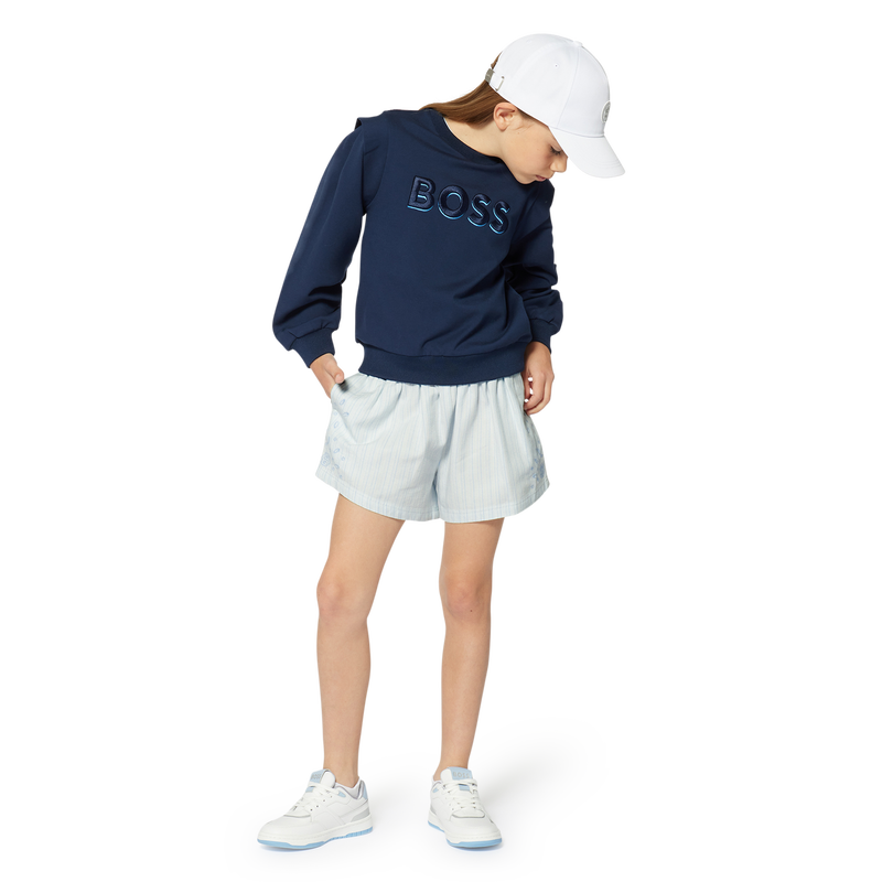 Linen and cotton trousers BOSS 
                        GIRL