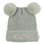 Double pompom beanie, PALE DOVE, hi-res
