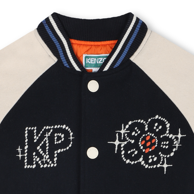 Bomber jacket with snap fastening KENZO KIDS 
                        GIRL