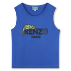 Cotton tank with logo KENZO KIDS 
                    BOY