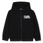 Hooded cardigan KARL LAGERFELD KIDS 
                    BOY