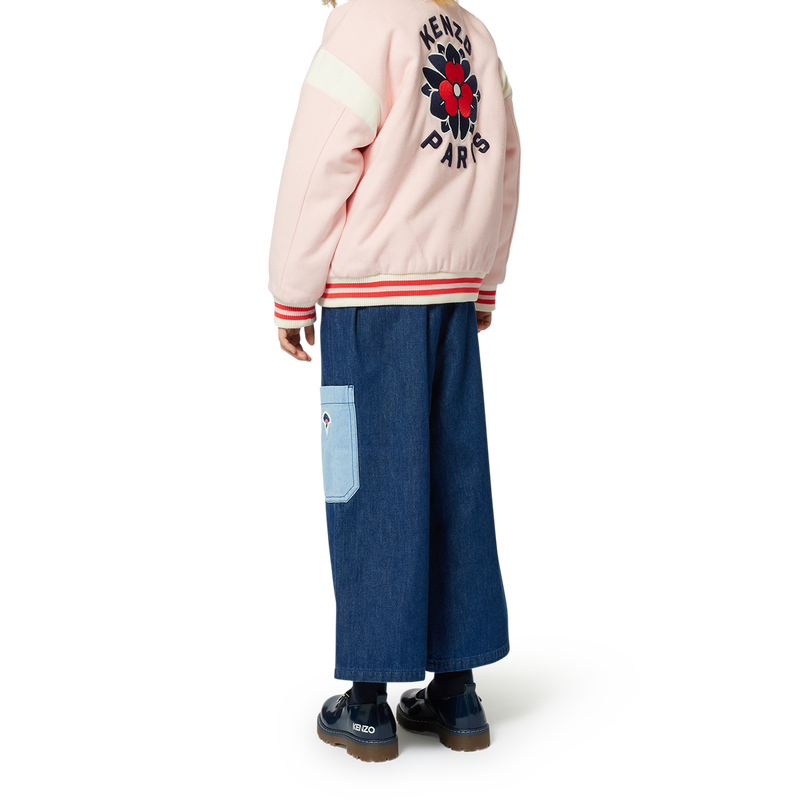 Embroidered woollen jacket KENZO KIDS 
                        GIRL
