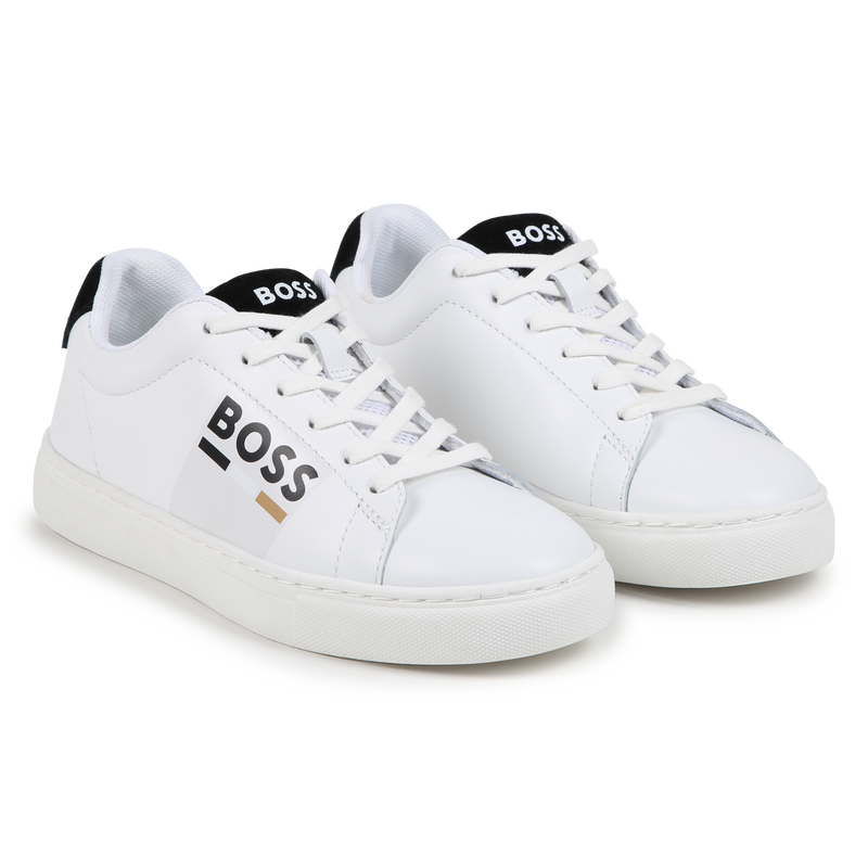 Lace-up leather trainers BOSS 
                        BOY