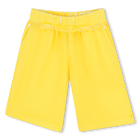 Fleece Bermuda shorts, YELLOW, hi-res
