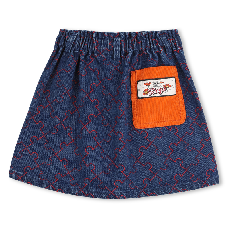Denim skirt KENZO KIDS 
                        GIRL