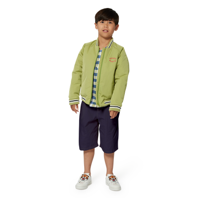 Plain cotton Bermuda shorts KENZO KIDS BOY