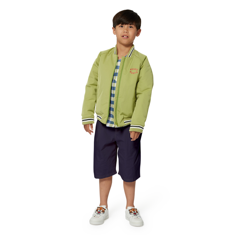 Plain cotton Bermuda shorts KENZO KIDS 
                        BOY