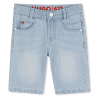 Denim bermuda shorts, BLEACH GROWS, hi-res
