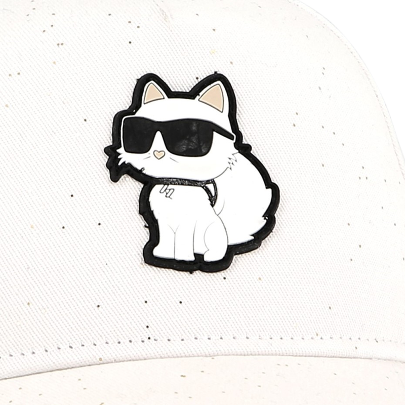 Adjustable cotton baseball cap KARL LAGERFELD KIDS 
                        GIRL