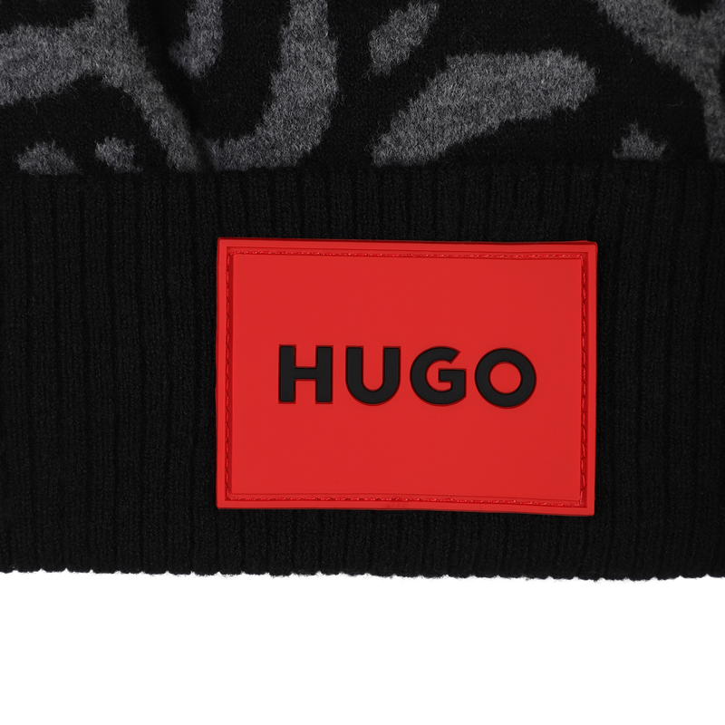 Jacquard knit hat HUGO 
                        GIRL
