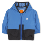 Hooded windbreaker, BLUE, hi-res