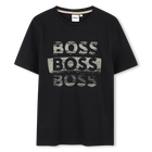 Short-sleeved T-shirt, BLACK, hi-res