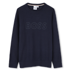 Long-sleeved sweater, NAVY, hi-res