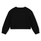 Cropped fleece sweatshirt MARC JACOBS 
                    GIRL