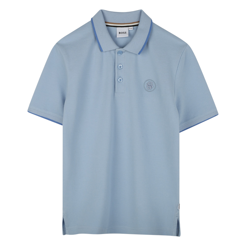 Straight cotton polo shirt BOSS 
                        BOY