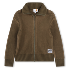 Zip-up knitted cardigan TIMBERLAND 
                    BOY