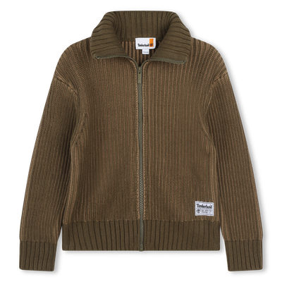 Zip-up knitted cardigan TIMBERLAND BOY