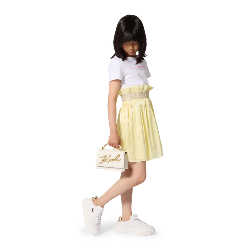 BI-MATERIAL SHORT SLEEVE DRESS KARL LAGERFELD KIDS 
                        GIRL
