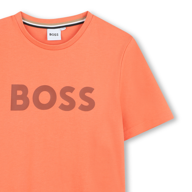 Short-sleeved cotton T-shirt BOSS 
                        BOY