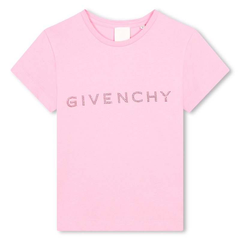 Diamanté Cotton T-Shirt GIVENCHY 
                        GIRL