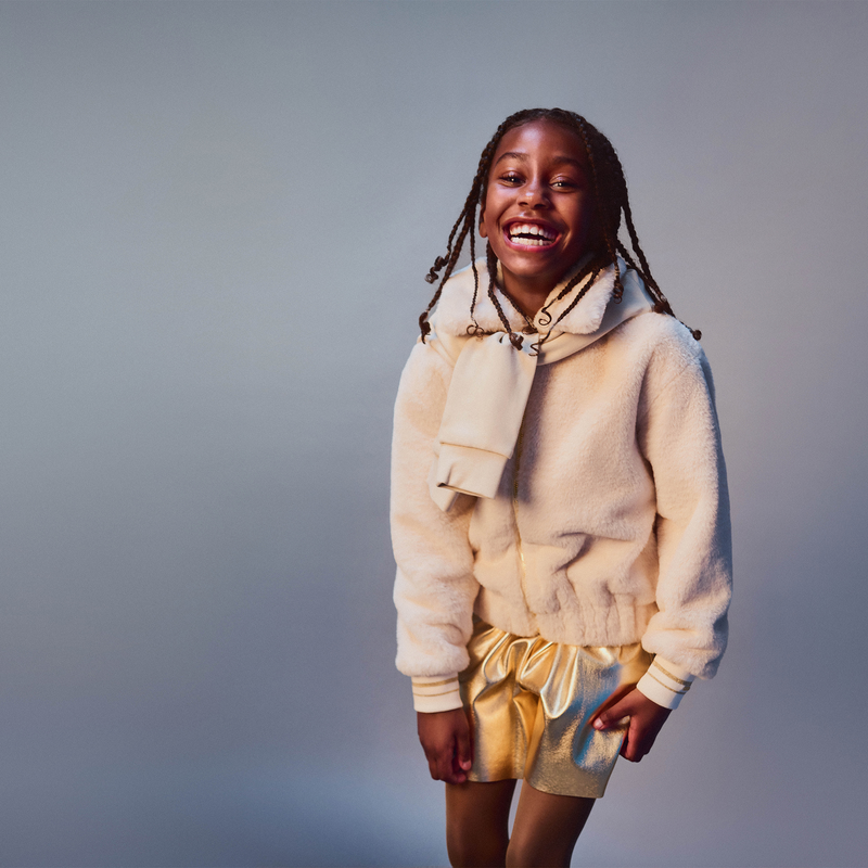 Gold faux shorts BOSS 
                        GIRL