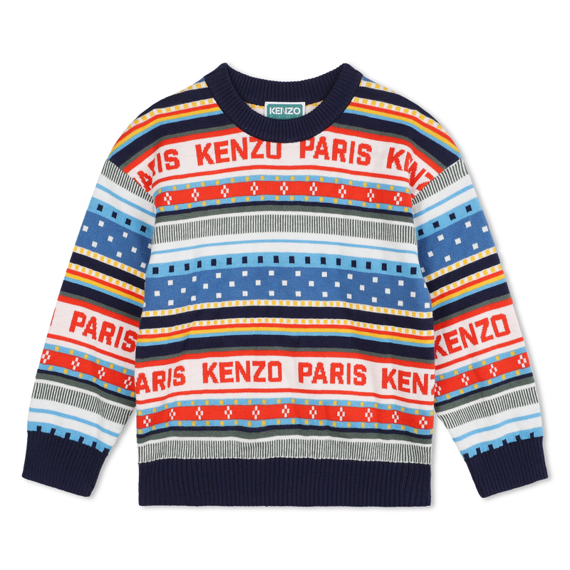 Jacquard Knitted Sweater KENZO KIDS 
                        BOY