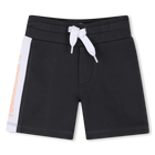 Elasticated waist shorts, DARK GREY, hi-res