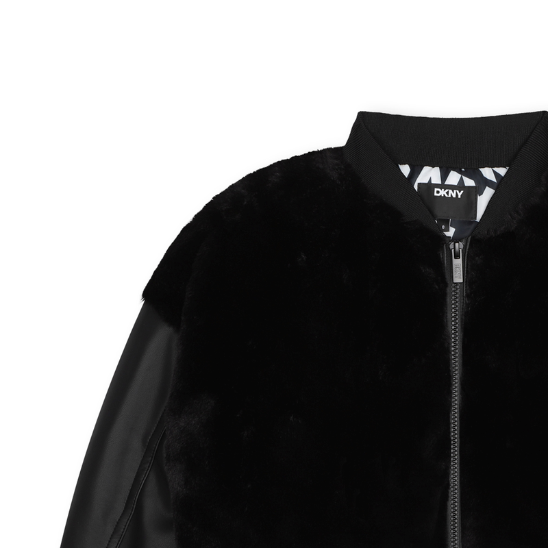 Fluffy fleece jacket DKNY 
                        GIRL