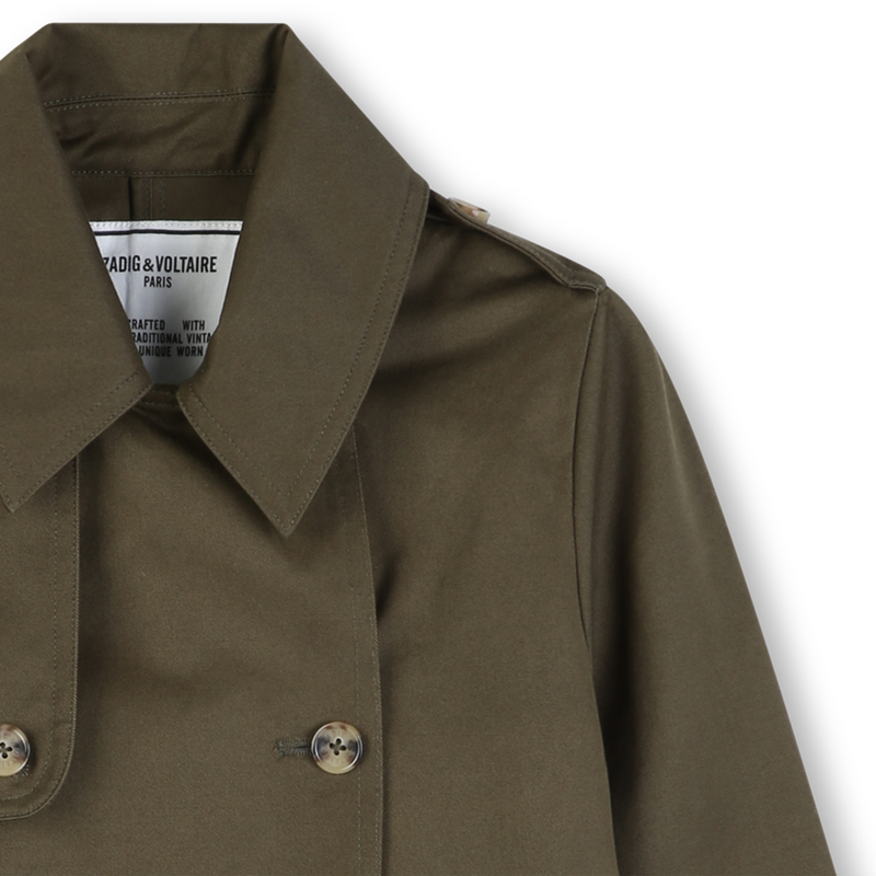 SHORT DOUBLE-BREASTED TRENCH COAT ZADIG & VOLTAIRE 
                        GIRL